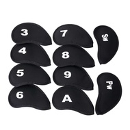 3-SW Durable With Number Design Accessories Golf Iron Covers Set Golf Training Equipment Iron Pole C