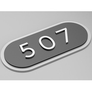 Elliptical Unit Number Signage 3DHouse Number Plate Home Entrance Signage Door Unit Number Hdb Unit 