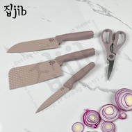 [Bisa COD] JIB Black Diamond Knives Set / Pisau Multifungsi Anti Lengket