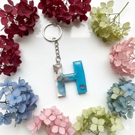 GANTUNGAN Custom Initial Dried Flower Letter Keychain l Keychain lSouvenir l gift l gift l Couple