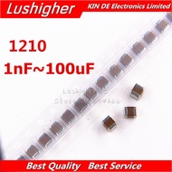 50PC 1210 Capacitor 250V 1NF 4.7NF 10NF 22NF 47NF 68NF 100NF 150NF 220NF 330NF 470NF 680NF 1UF 2.2UF