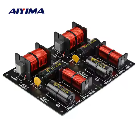 AIYIMA 2pcs 350W 2 Ways Crossover Audio Board Tweeter Bass Speaker Frequency Divider 2 Unit For 4-8O