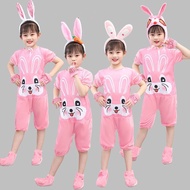 Children Bunny Costume Animal Costume Toddler Little White Rabbit Costume Cartoon Bunny Dance Costum