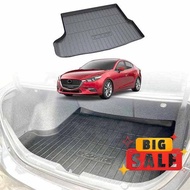 Mazda 3 2015 2016 2017 2018 2019 Trunk Liner (Plastic Sedan Version) - Mazda 3 TPU Plastic Trunk Lin