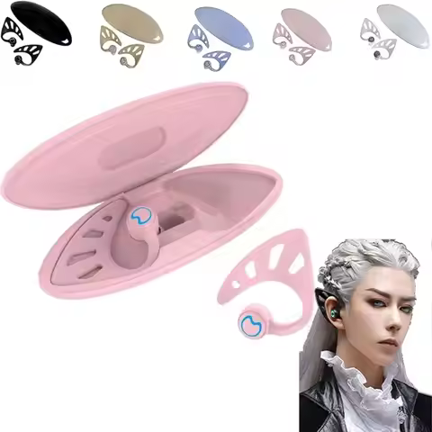 Fingerprint Touch Elf Ear Headphones Bluetooth Noise Reduction Dual Microphone Elf Headphones Wirele