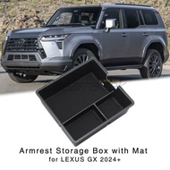 Center Console Organizer for Lexus GX GX550 GX550h 2024+ Armrest Storage Box Mat