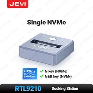 JEYI M.2 SSD Reader NVMe & SATA to USB-C PCIe SSD Docking Station USB 3.2 10Gbps Solid Disk Adapter 