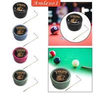 [Amleso1] Pool Cue Chalk Holder Billiard Cue Snooker Accessory Metal Pool Cue Chalk Case Snooker Pool Cue Chalk Carrier Pocket