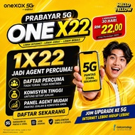ONEXOX 5G Prepaid Sim Card 1-X22 100GB TERMASUK BULAN PERTAMA