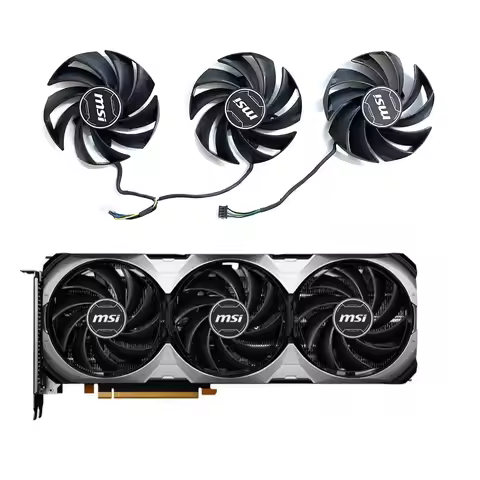 LZQLY PLD09210S12HH PLD09210B12HH 87MM 4PIN RTX 4060 GPU Fan for MSI GeForce RTX 4060 VENTUS 3X 8G O