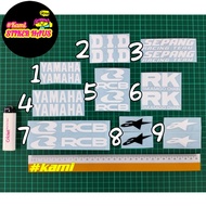 Sticker Yamaha /D.I.D/DID/Sepang Racing Team/RCB/RK Takasago Chain/Alpinestars/(1set=2pcs)/Stiker Re