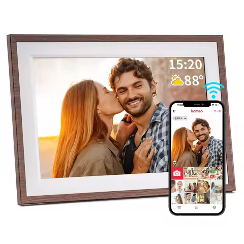 Frameo 10.1 Inch Digital Picture Frame，WiFi Electronic Frame，1280 * 800IPS HD Cloud Smart Digital Ph