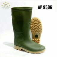 Sepatu Boot Tinggi COD - Sepatu Boot Panjang Murah AP Boots 9506 Hijau Size 37 - 43 - Sandal Sendal 