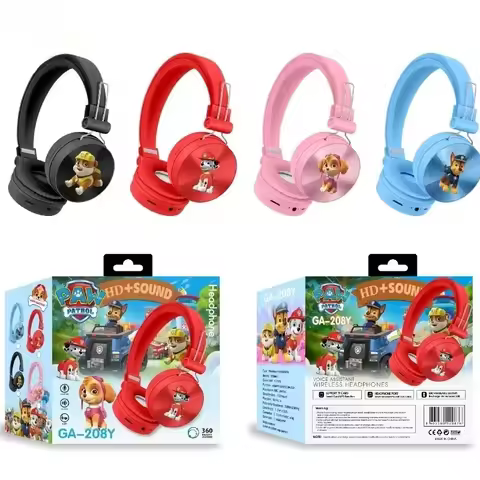 Paw Cartoon Patrols Chase Skye 5.0 Headset Folding Series Sports Headset Cartoon Earphones Gift