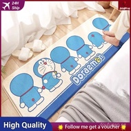 [] Doraemon bedside carpet cartoon strip carpet household living room floor mat children's room full