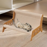 เก้าอี้ของเล่นแมว Meowhouse เก้าอี้โซฟาแมวเก้าอี้แมวเตียงสำหรับสุนัขแมวสัตว์เลี้ยงกรอบไม้ทน Papan Ga