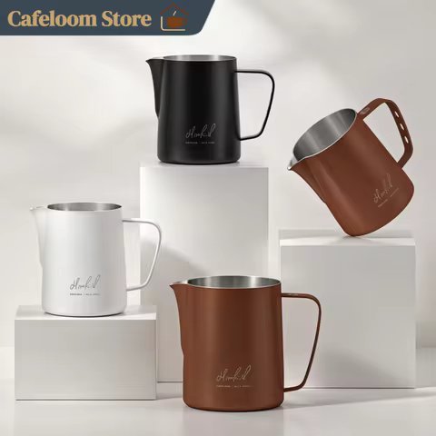 Timemore Co Branded Dharma Latte Art Pitcher 304 Stainless Steel Professional Coffee Latte Art Jug S