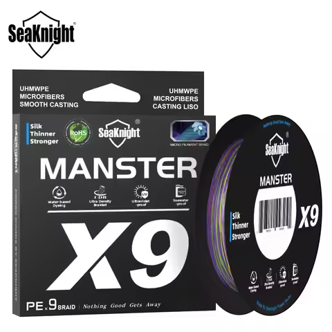 SeaKnight Brand X9 Series Fishing Line 500M 300M, Seawater-proof UV-proof Si+ Coating, 9 Weaves Smoo