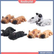 redbuild|  Cute Sleeping Dog Fridge Magnetic Sticker French Bulldog Mini Toy Magnet Decor