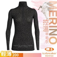 [New Zealand Icebreaker] Women's Merino Wool Lightweight Half-Cardigan Long-Sleeved Top 200 Oasis _ 