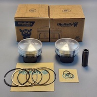 BluRally SC series pistons 58/58.5/59mm with DLC Pin14 with Dome Head for high compression Racing pi