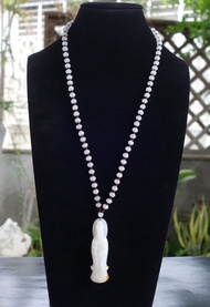 觀世音菩薩 觀音 白玉 觀自在菩薩 和田玉 項鍊 吊飾 藝術