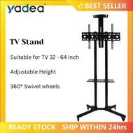 YADEA 32 - 64 Inch Adjustable Moveable TV Stand Rack