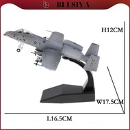 [Blesiya] 1:100 Scale A-10 Fighter Model - Diecast Aircraft Plane - Mini Home Office Decorative