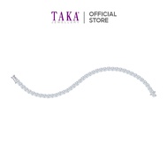 TAKA Jewellery 10K Gold Lab Grown Round-cut Diamond Tennis Bracelet