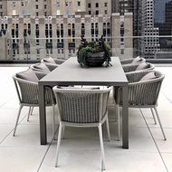 Rattan Chair Designer Braided Rope Furniture Waterproof Outdoor Outdoor Combination Balcony Art Cour