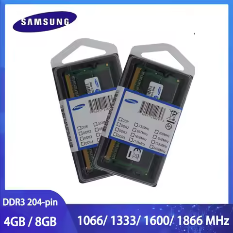 SAMSUNG DDR3 DDR3L Laptop Ram SO-DIMM Memoria 4GB 8GB 1066 1333 1600 MHz 1866MHz High Performance No