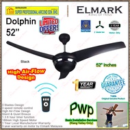 Deka Ceiling Fan X-ONE 56 inch Remote Control Ceiling Fan / Elmark Dolphin 52" Ceiling Fan