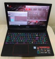 MSI GE63VR 7RF Raider i7-7700HQ 3.8G/16G/256G+1T/GTX1070電競筆電