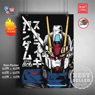 (Ready Stock) Mobile suit Gundam 144 RX-78-2 / RX78-2 / RX78 2 Gundam wall poster sticker deco poste