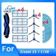 For   D2 D3 D6 E20 E30 E31 Sweeper Accessories Main Side Brush Mop Filter Ultra  Accessories Essenti