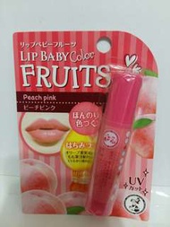 潤唇膏 ~ 曼秀雷敦 Lip baby fruits (Peack pink) 日本製