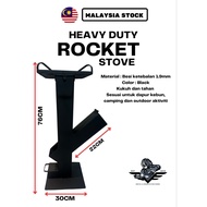 UPGRADED Camper Rocket Stove Suitable for Camping, Kebun, Outdoor Activity