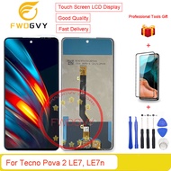 FWDGVY 6.9นิ้วสำหรับ Tecno Pova 2 LE7 LE7n สัมผัสหน้าจอ LCD หน้าจอดิจิตอล Lcds + เครื่องมือซ่อมของขว
