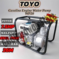 TOYO Gasoline Engine Water Pump WP20 WP30 WB20CX 7.5HP 4-Stroke ENGINE PUMP SAWA