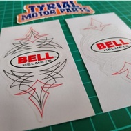 STICKERS HELMET B TRIBE TATTOO STICKER PRINT TRANSPARENT STICKER MOTOR HELMET