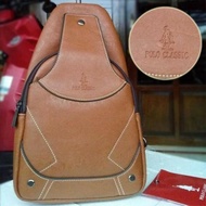 Tas Selempang Pria /Shoulder Bag - Polo Classic SB89PC806 Khaki Original Import