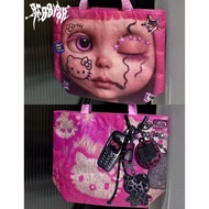YK2 Style Kitty Millennium Hot Girl Double-Sided Large-Capacity Tote Bag Dupont Paper Bag Shopping H