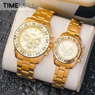 [TOPCH] FOSSIL Stainless Steel Couple Watch for Men Women #FS08