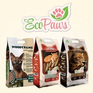 Pasir Kucing 6 Liter (2.5kg) | Pinewood / Cassava / Coffee Ground | Eco Paws & Woody Paws
