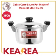 Zebra Carry Sauce Pot Made of Stainless Steel 16/18/20/22/24/26/28/30cm