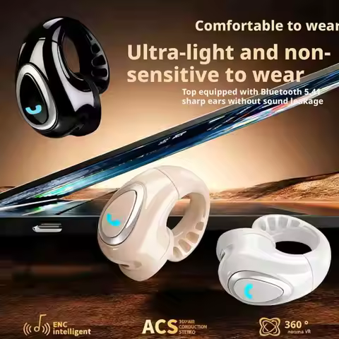 Mini Invisible Earphones Single Bluetooth Earphones Hands In-Ear Music Headphones Free Sports Open-e