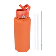 1000ml Stainless Steel Water Bottle with Straw BPA-Free Leak-Proof Insulated 24 Hours Cold 12 Hours