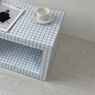 白色 馬賽克 磁磚 立方 邊桌 手工 製作