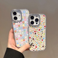 Colorful Flower Phone Case For ITEL A60 A60S  A70 A50 Crystal Diamond Soft TPU Clear Cover