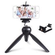 Yunteng YT-228 Selfie Tripod+Mobile Phone Clip Stick Mini Tripod Mobile Stand Rotatable Lightweight